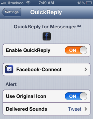 quick reply for messenger cracked ios 6