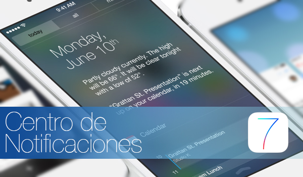iOS 7 Centro de Notificaciones