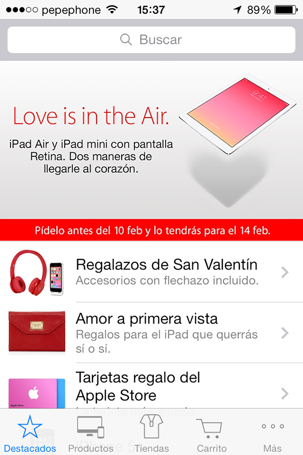 Apple Store - Regalos San Valentin