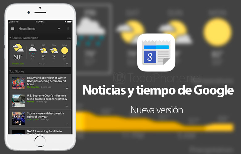 Noticias-tiempo-Google-ios-8-widgets