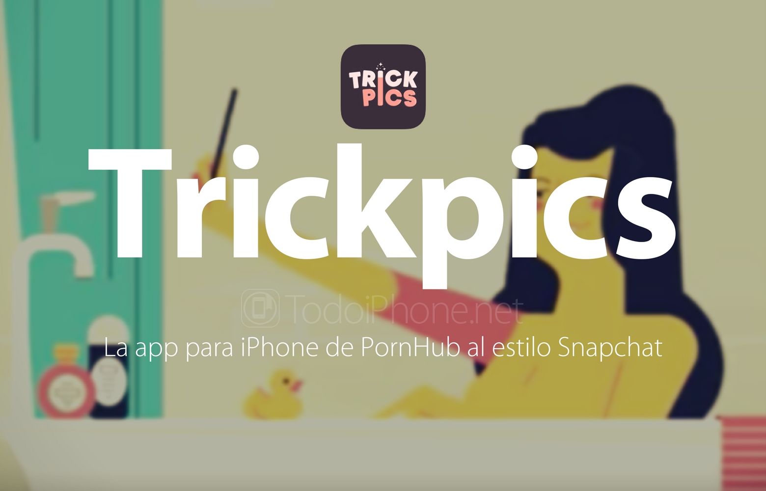 Trickpics, la app para iPhone de PornHub al estilo Snapchat